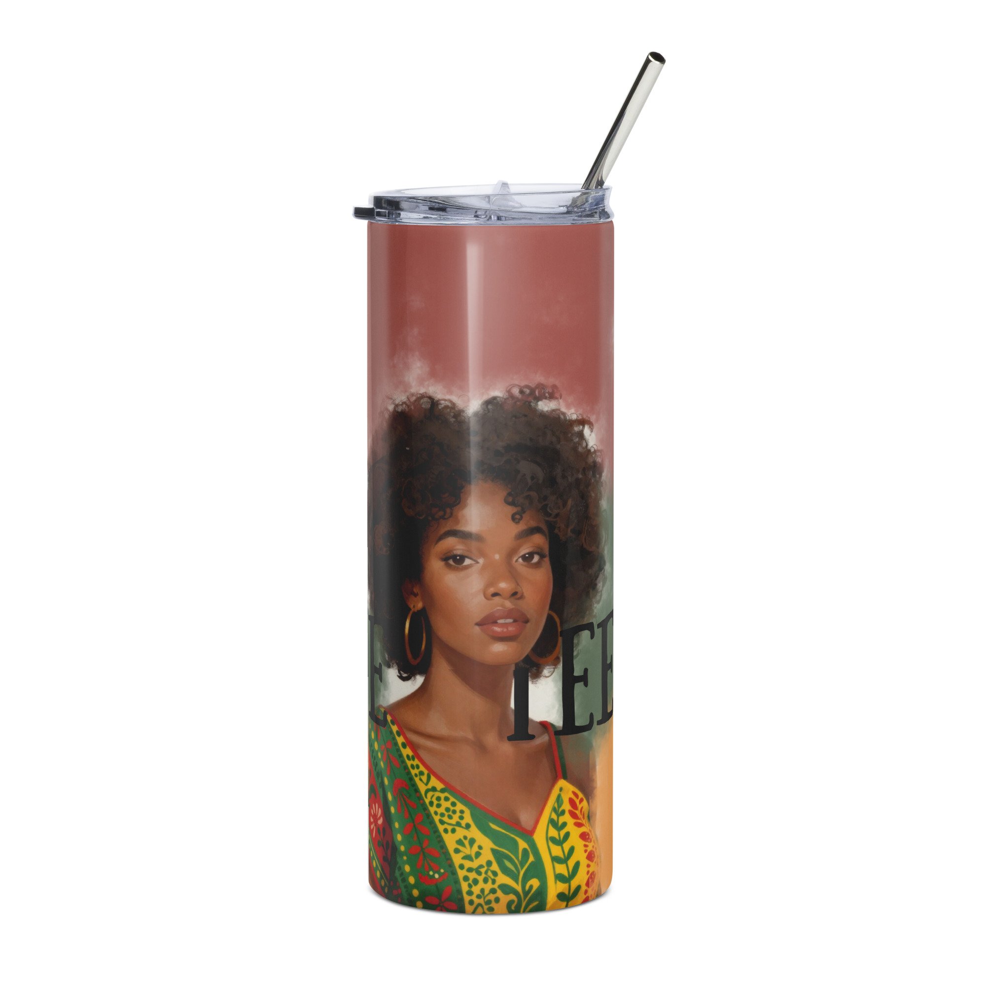 Empowered Juneteenth Woman | 20oz Stainless Steel Tumbler