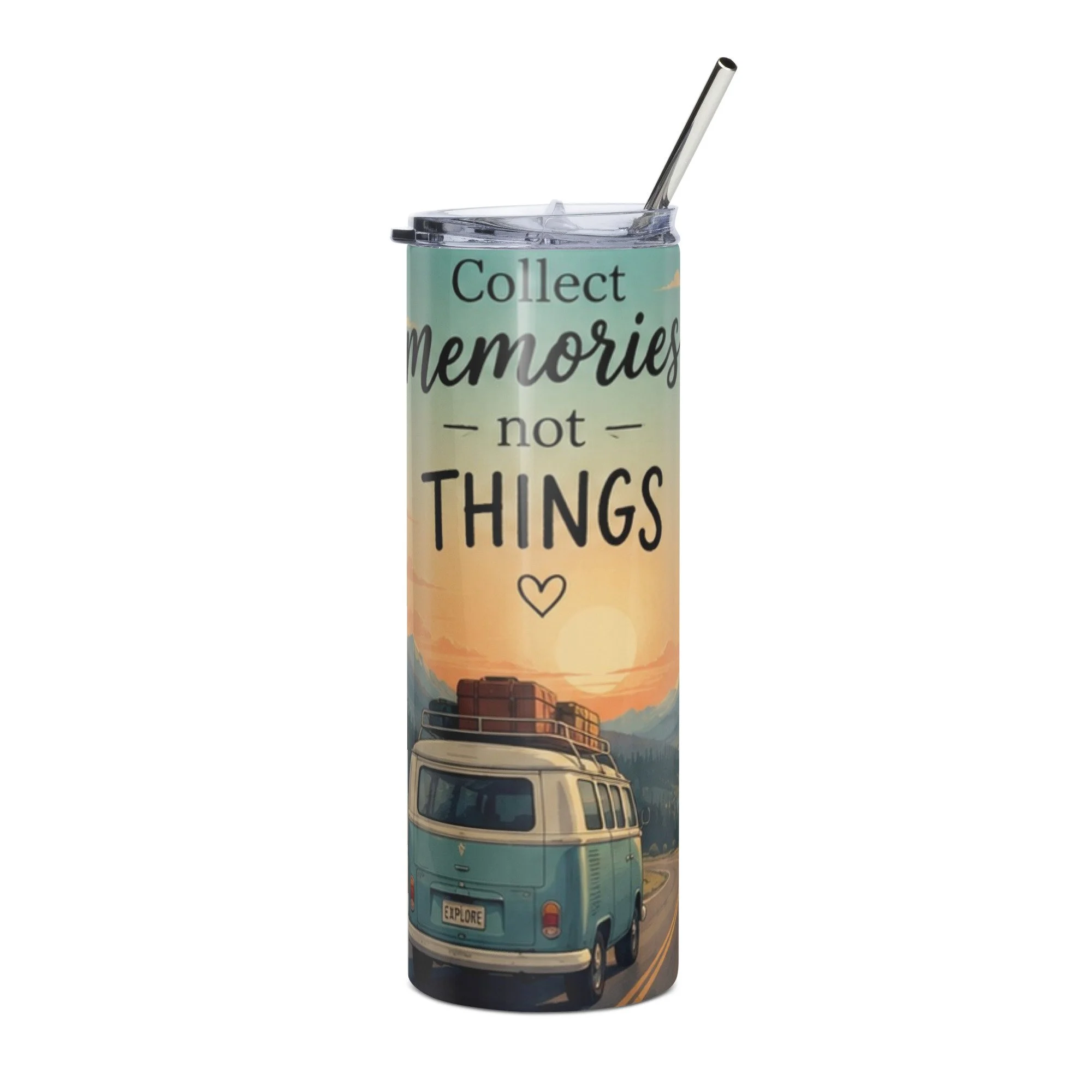 Collect Memories Not Things | 20oz Stainless Steel Tumbler