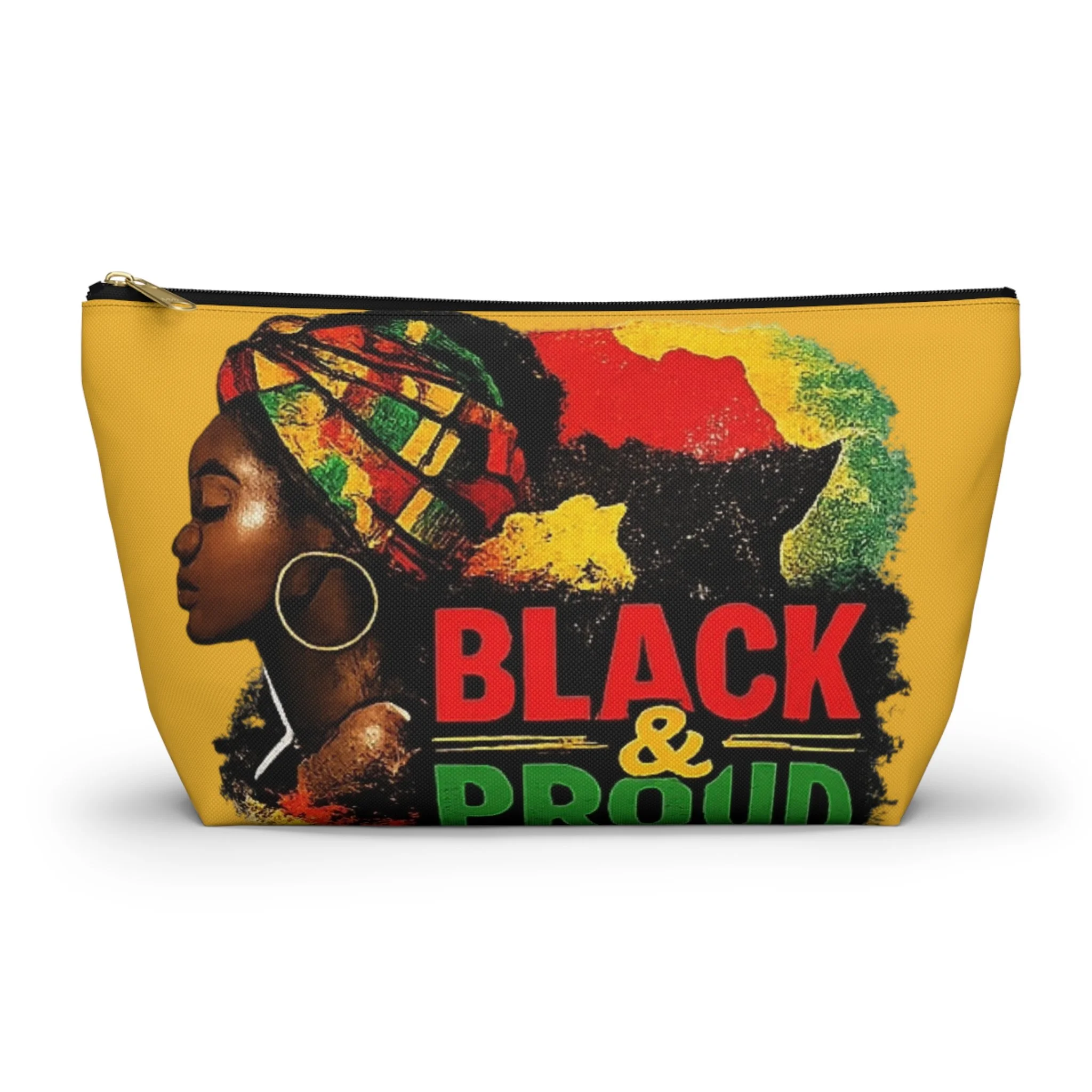 Juneteenth Black & Proud Makeup Bag | Accessory Pouch