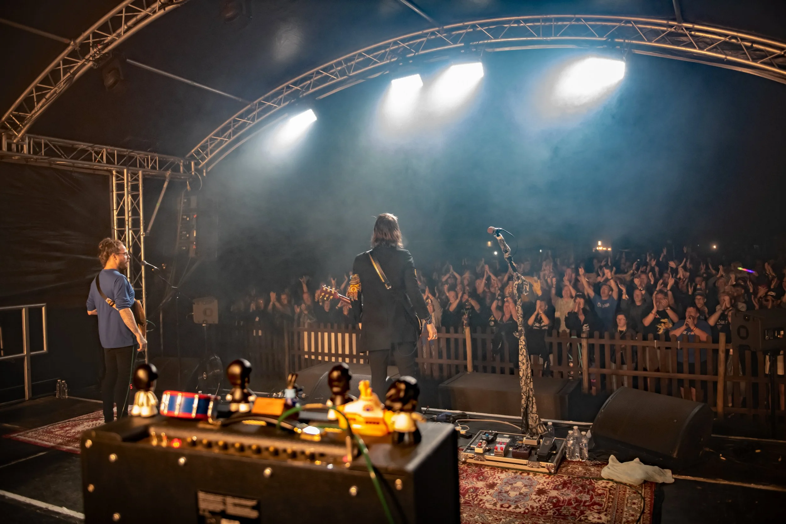 View from the stage overlooking the crowd during Loverocks IX on 18 June 2026. Live concert photography by Two Finger Media.