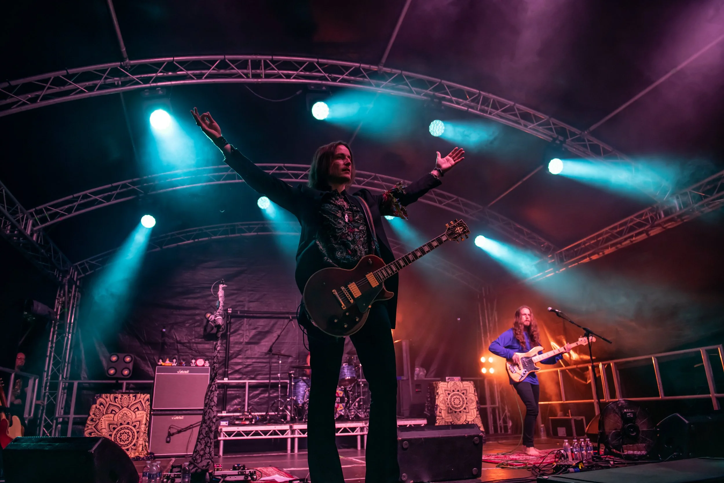Guitarist performing live at Loverocks IX, 18 June 2026. Concert photography by Two Finger Media.