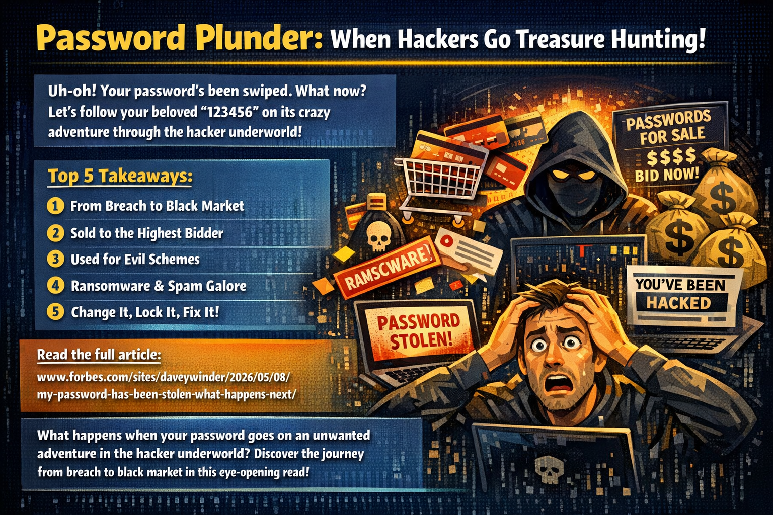 Your Password Got Nicked & Now It’s Doing a Tour of the Dark Web