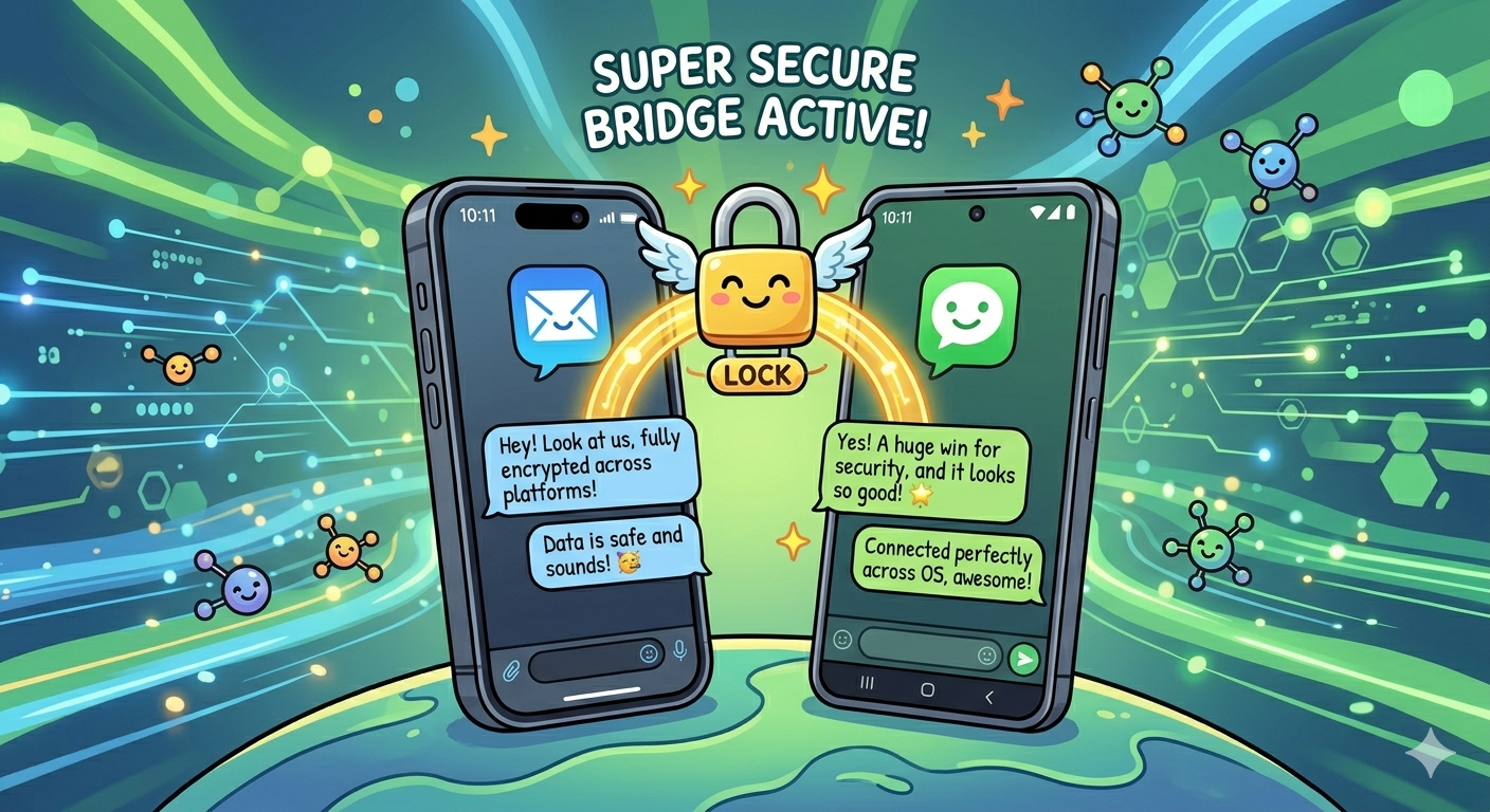 Finally iOS 26.5 allows Blue & Green Bubbles to be secure friends