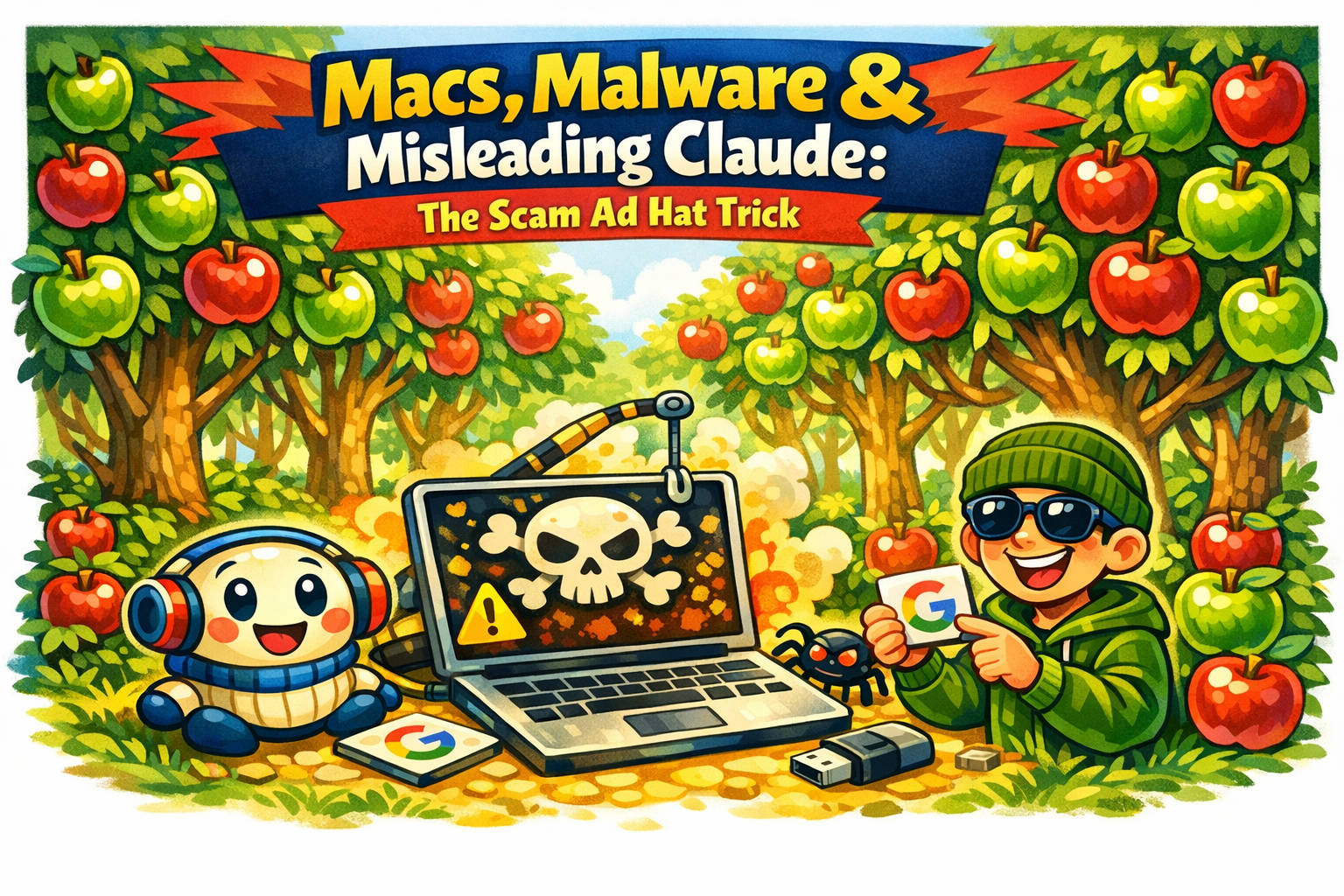 Macs, Malware & Misleading Claude: The Scam Google Ads Hat Trick
