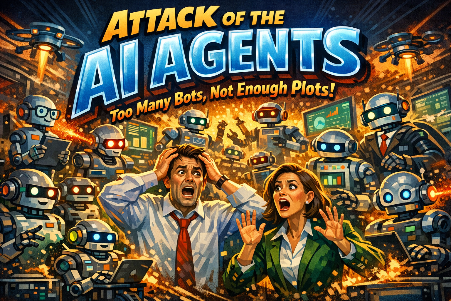 Attack of the AI Agents - Too Many Bots, Not Enough Plots