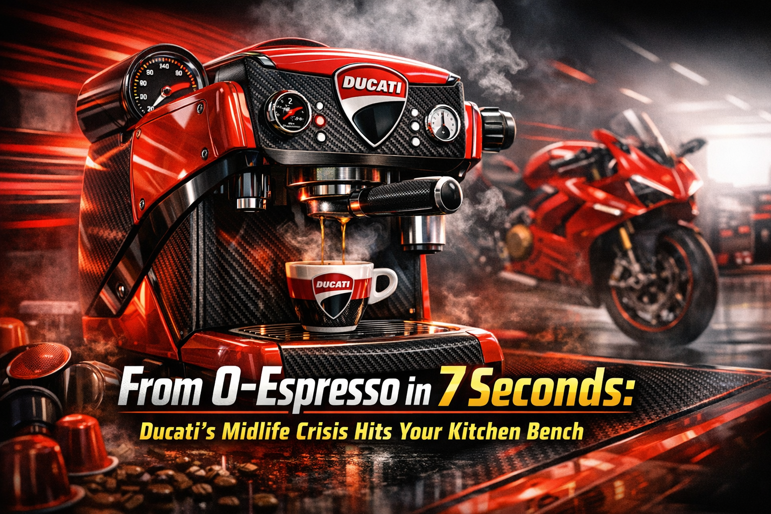 From 0–Espresso in 7 Seconds: Ducati’s Midlife Crisis Hits Your Kitchen Bench