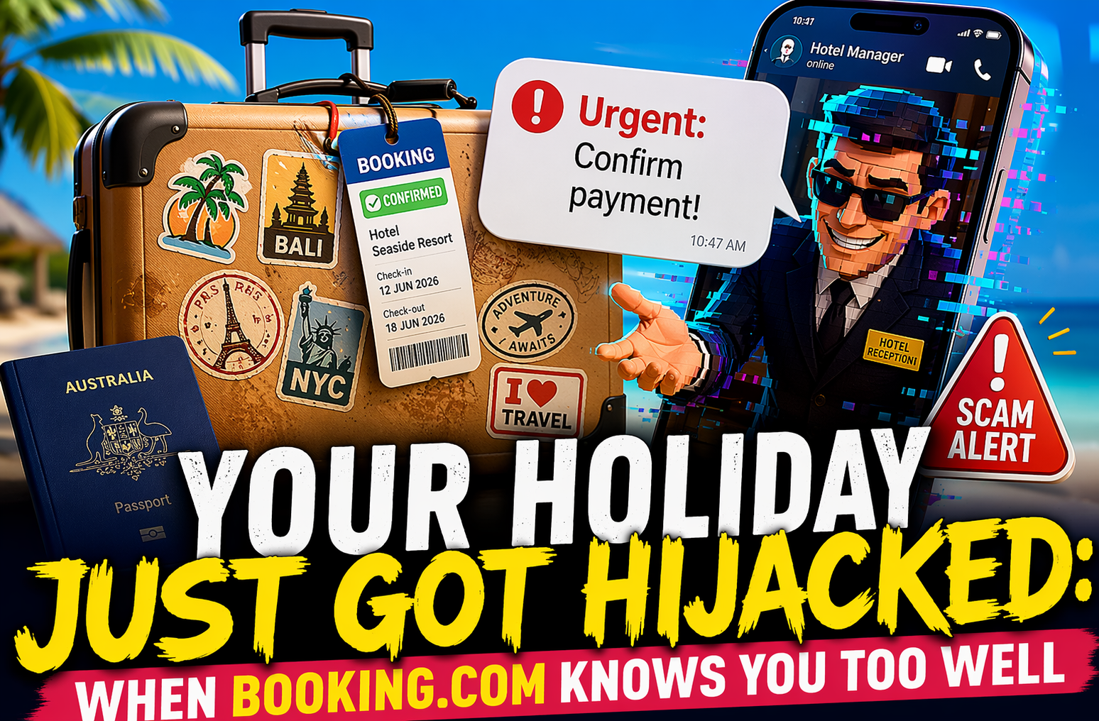 Your Holiday Just Got Hijacked - When Booking.com Knows You Too Well