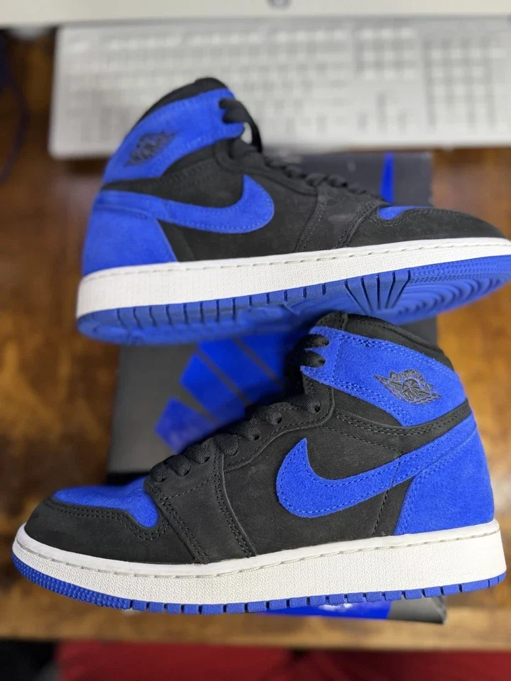 Size 5.5y (GS) - Jordan 1 High Retro OG Royal Reimagined 2023
