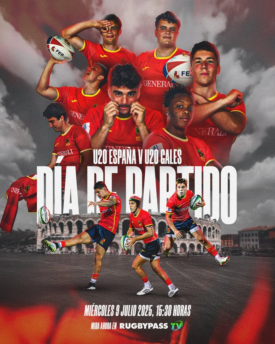 𝐃𝐈́𝐀 𝐃𝐄 𝐏𝐀𝐑𝐓𝐈𝐃𝐎 ⚔️🏴󠁧󠁢󠁷󠁬󠁳󠁿

🗓️ 9/7/2025

⌚️15:30 Horas

📺 En directo por 𝐓𝐈𝐕𝐈𝐅𝐘.𝐓𝐕 (sección deportes “Rugby Spain”) y RugbyPass.TV

#LoQueNosUne | #LeonesM20