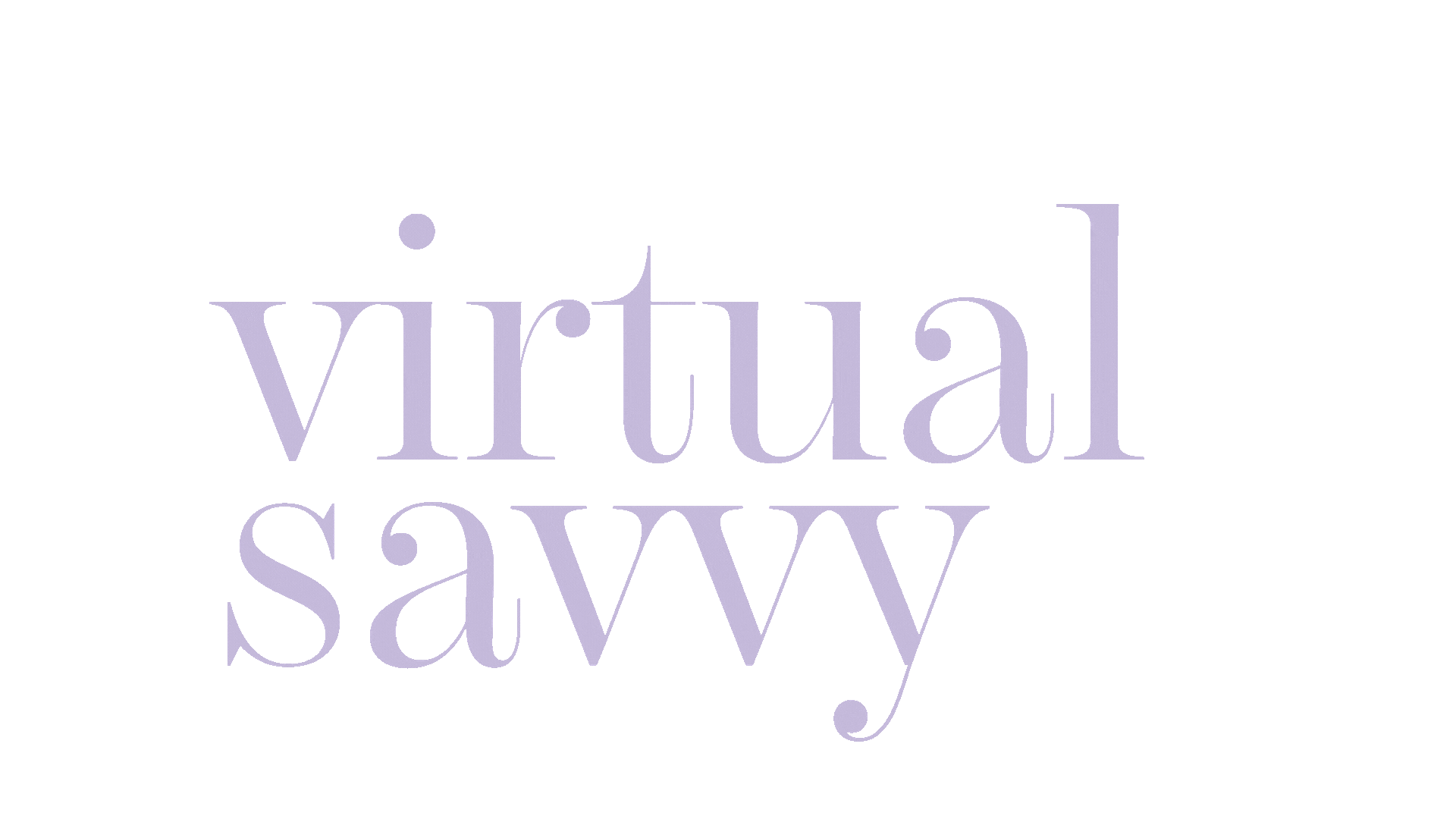 Text on blue background reads 'virtual saw' with the words arranged vertically.