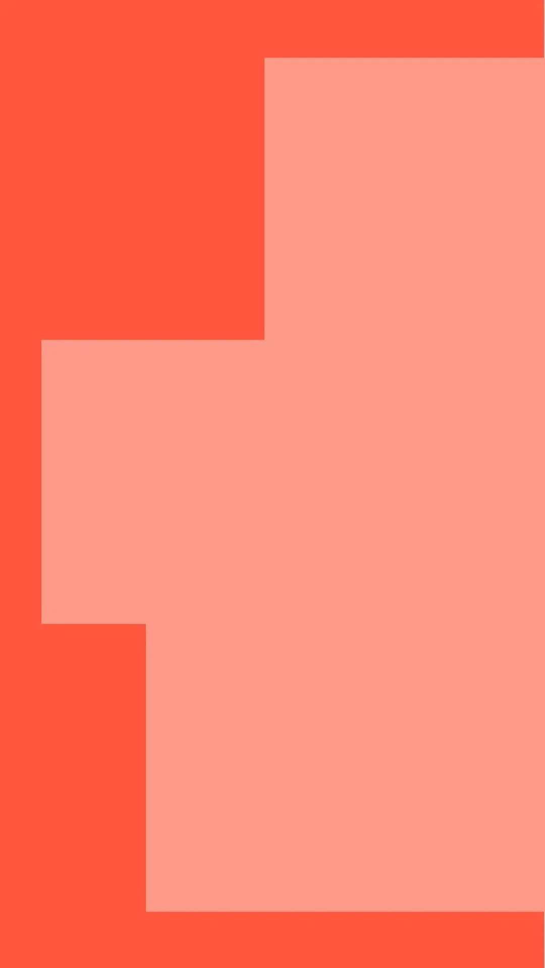 Abstract geometric design with overlapping red and pink rectangles.