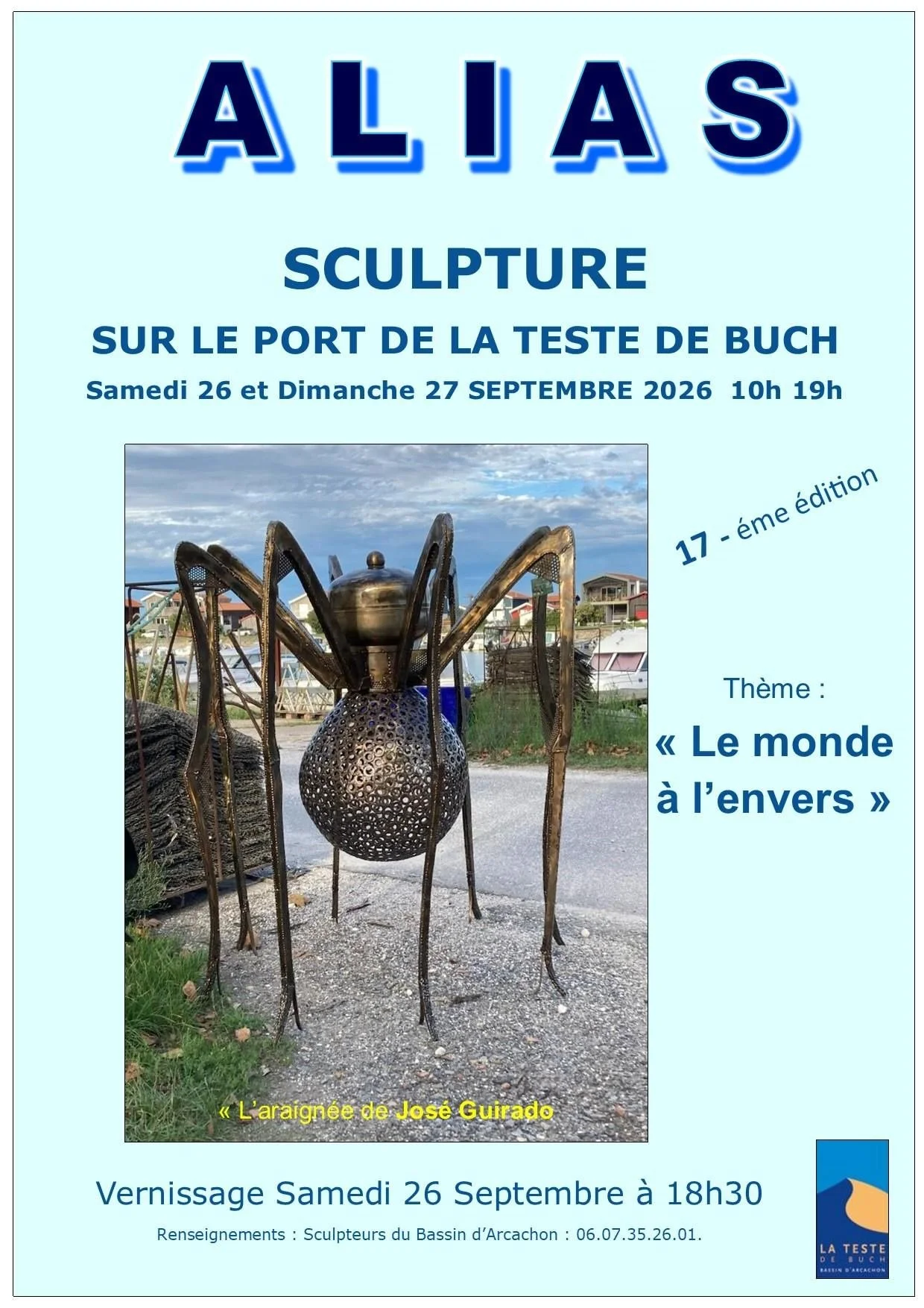 Sculpture sur le port 17ème édition d’Alias - La Teste de Buch