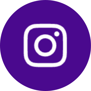 Instagram-Logo auf lila Hintergrund