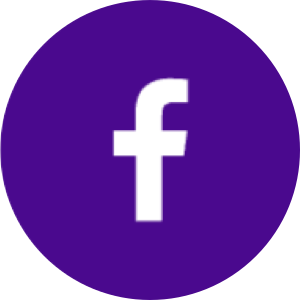 Facebook-Logo auf blauem Hintergrund