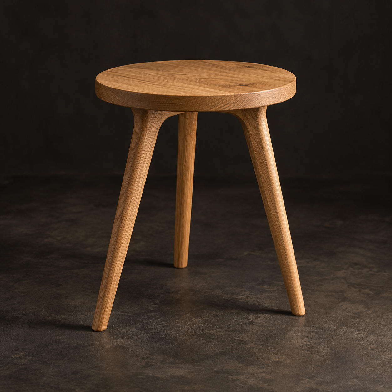 Splayed-leg oak plant stand-1.png