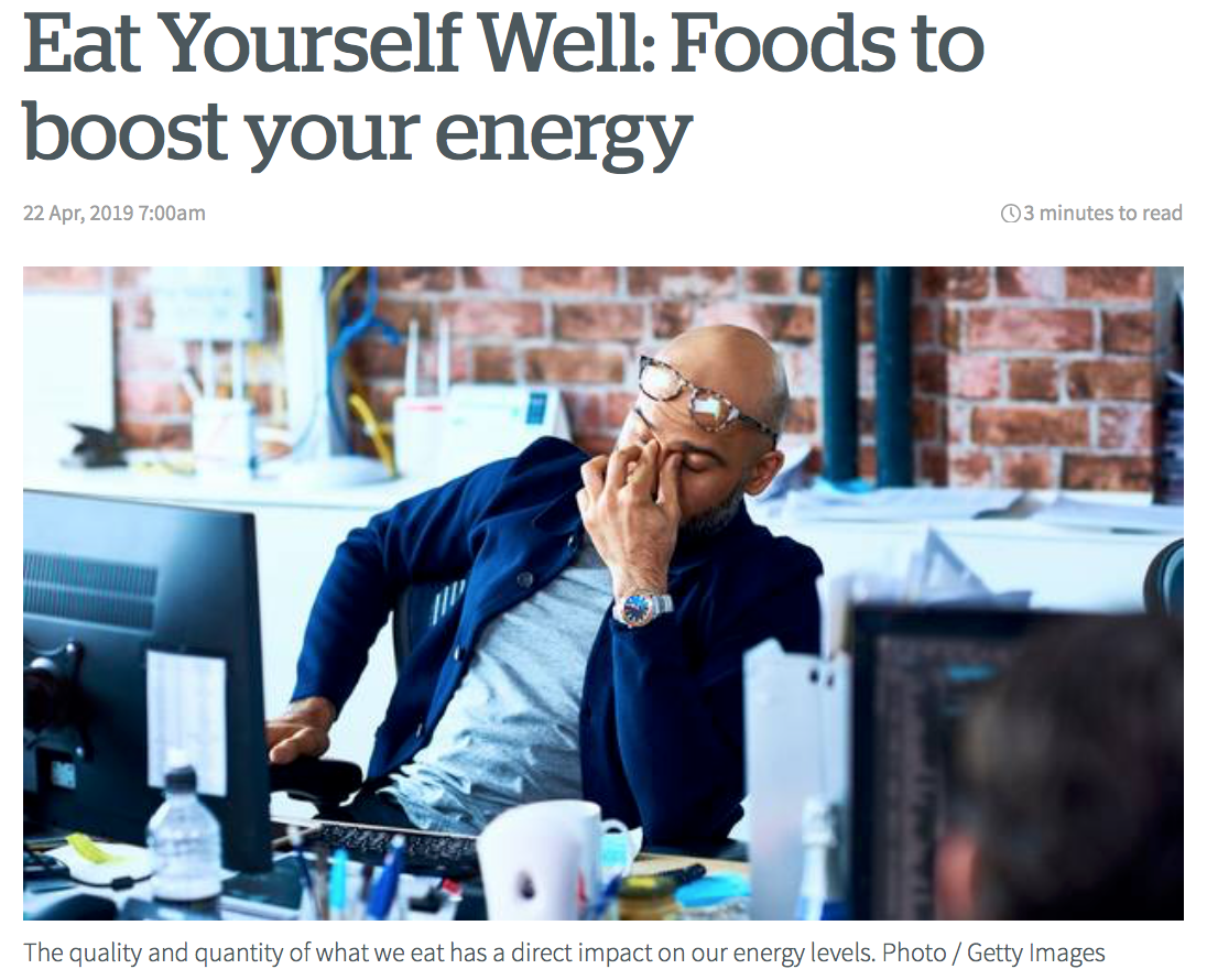 NZ Herald - Eating for Energy with Danijela 