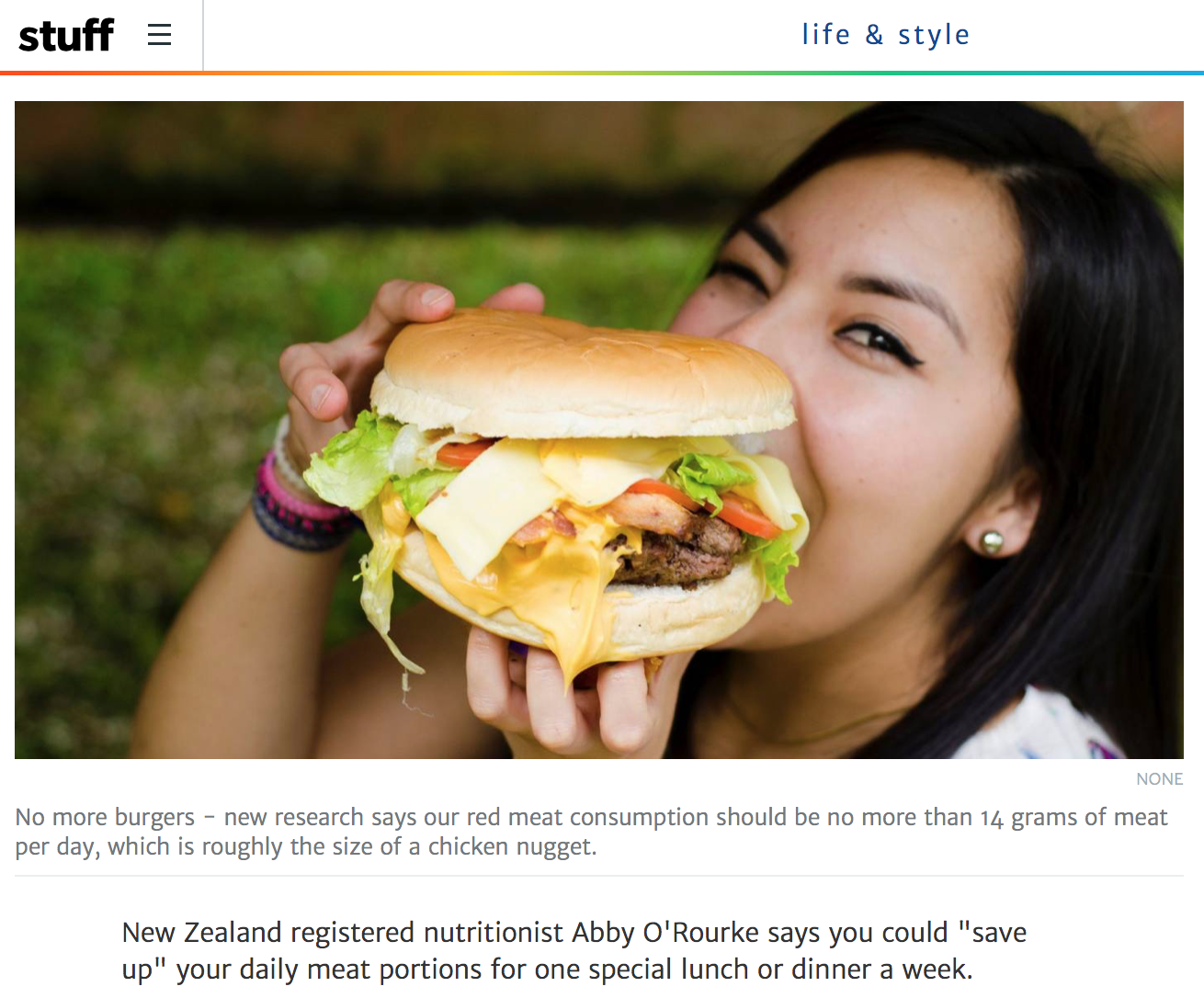 Stuff - Eat Lancet Study Opinion with Abbie