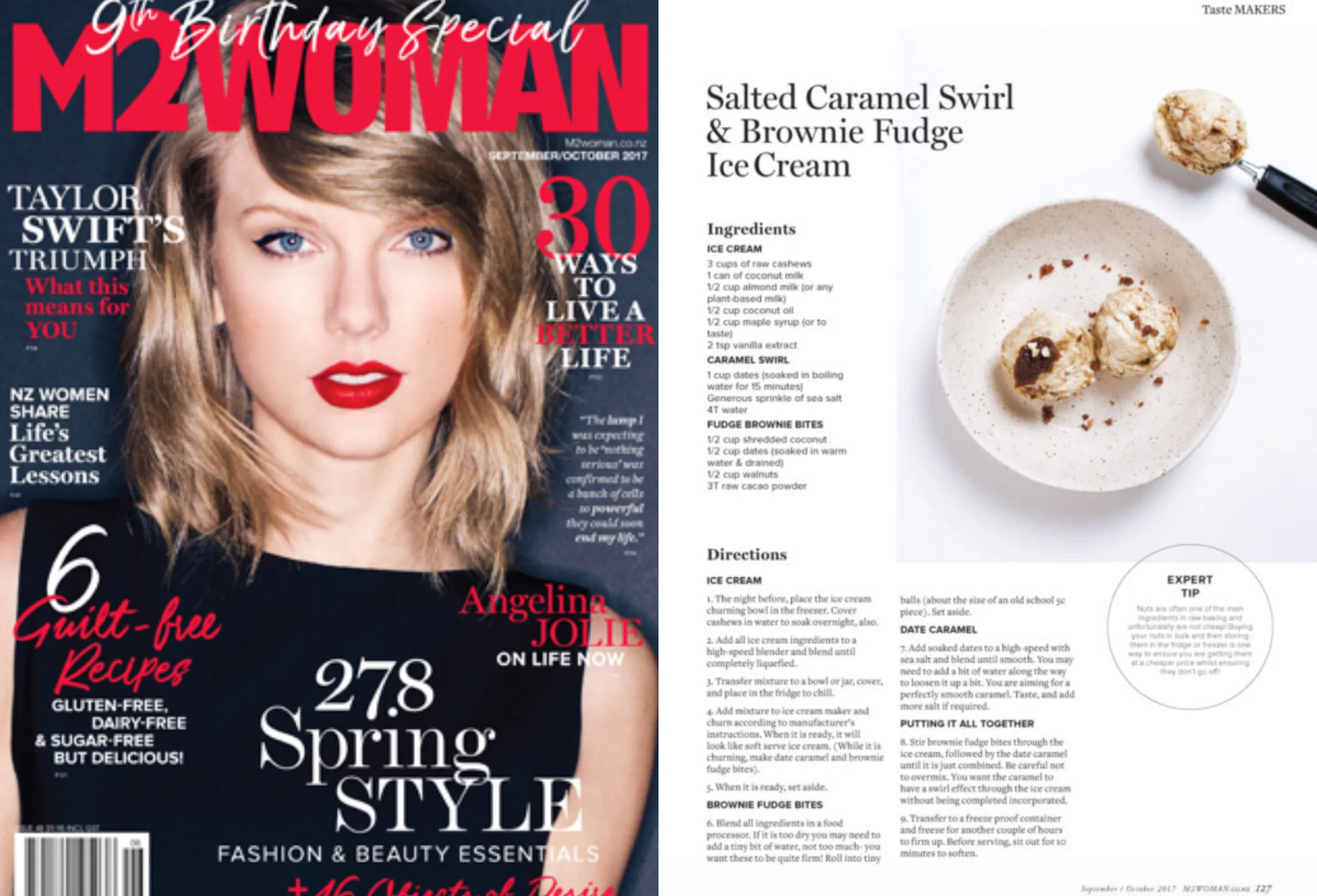 M2woman Sep/Oct '17 - Recipe Feature with Emily