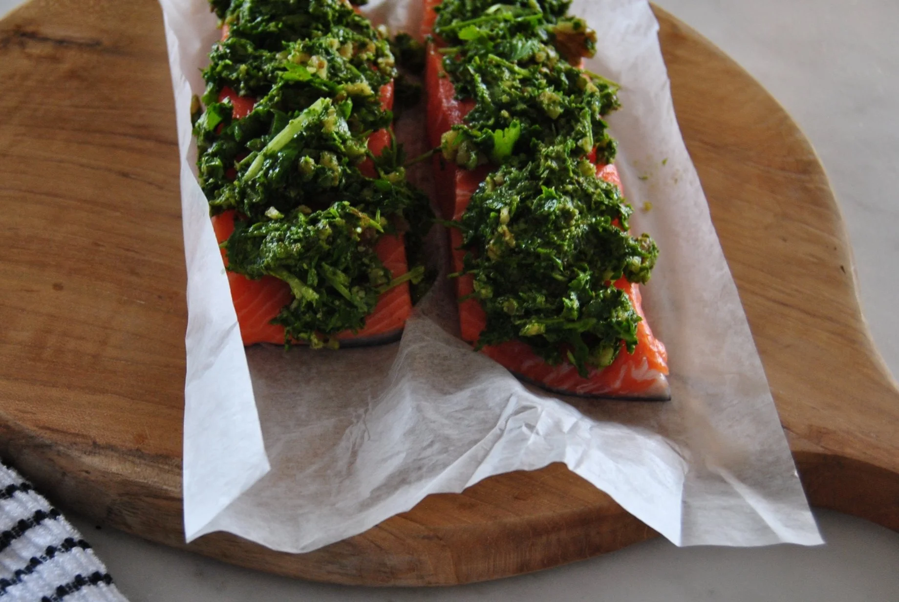Pesto Crusted Salmon