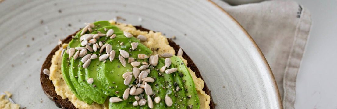 Hummus Toast with Avocado