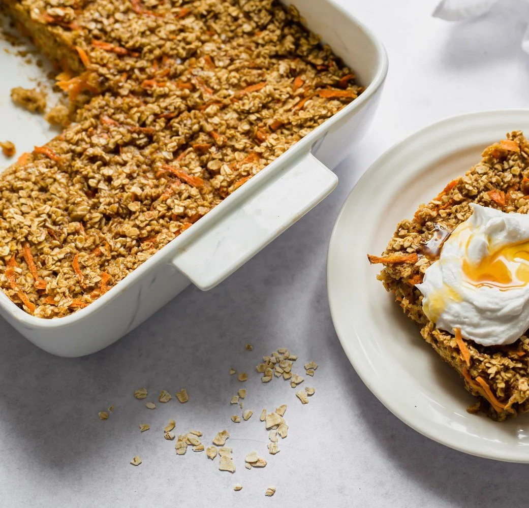 Carrot Cake Baked Oatmeal 