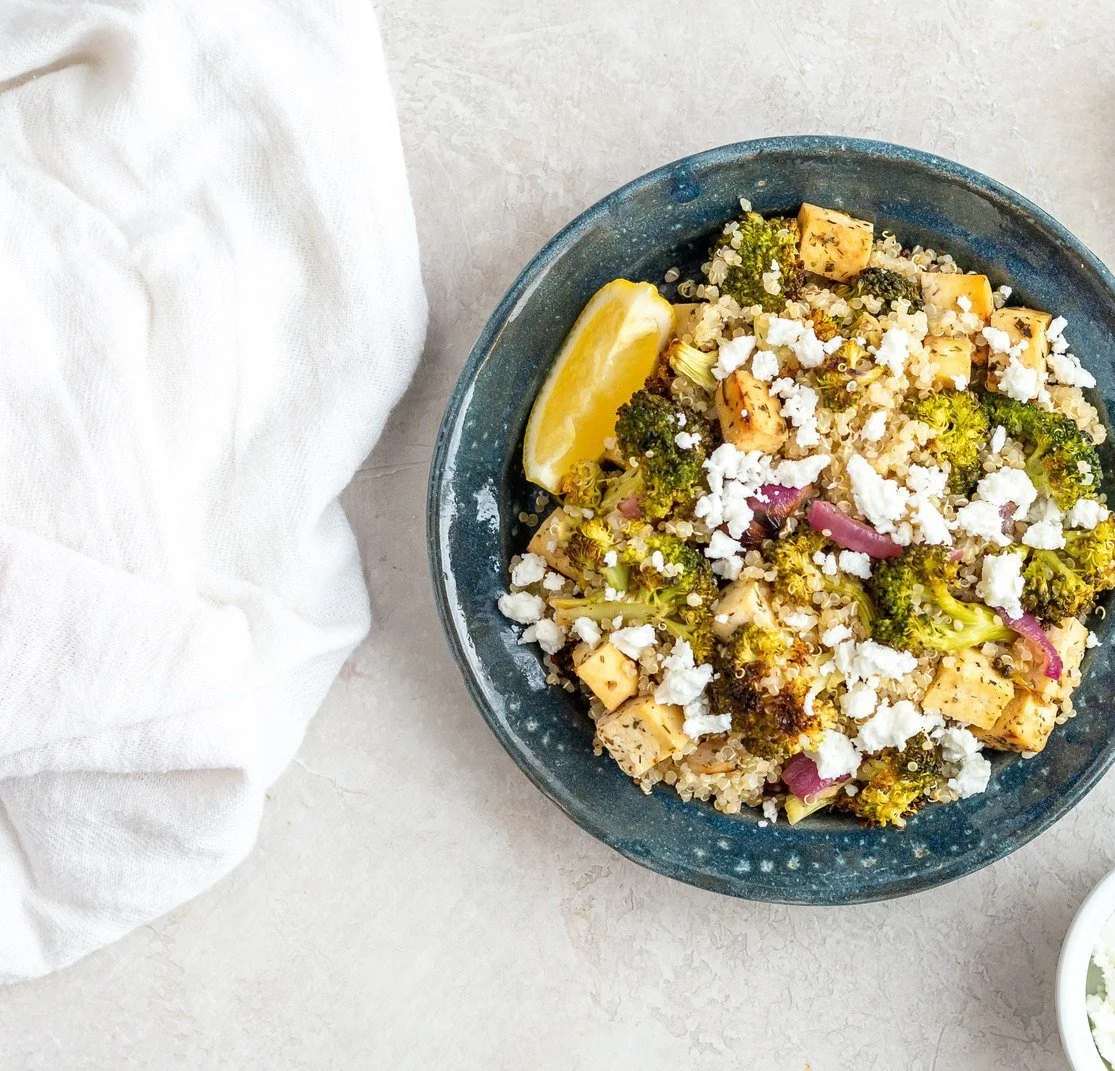 Roasted Broccoli and Quinoa Salad