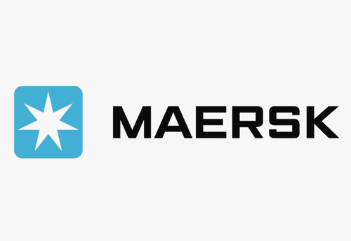 Maersk company logo.