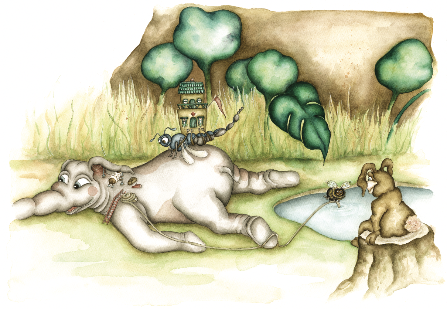 Illustration Isabelle Malmvall, Doktor Myra