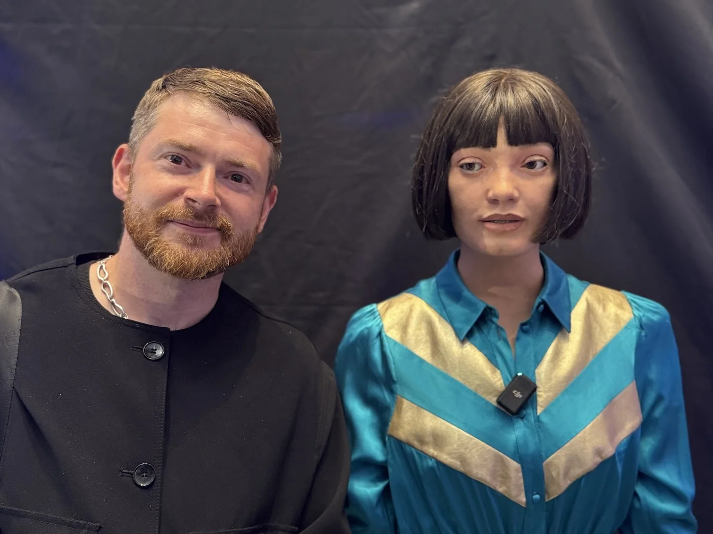 Ai-Da Robot with musician Harry Yeff (REEPS100)