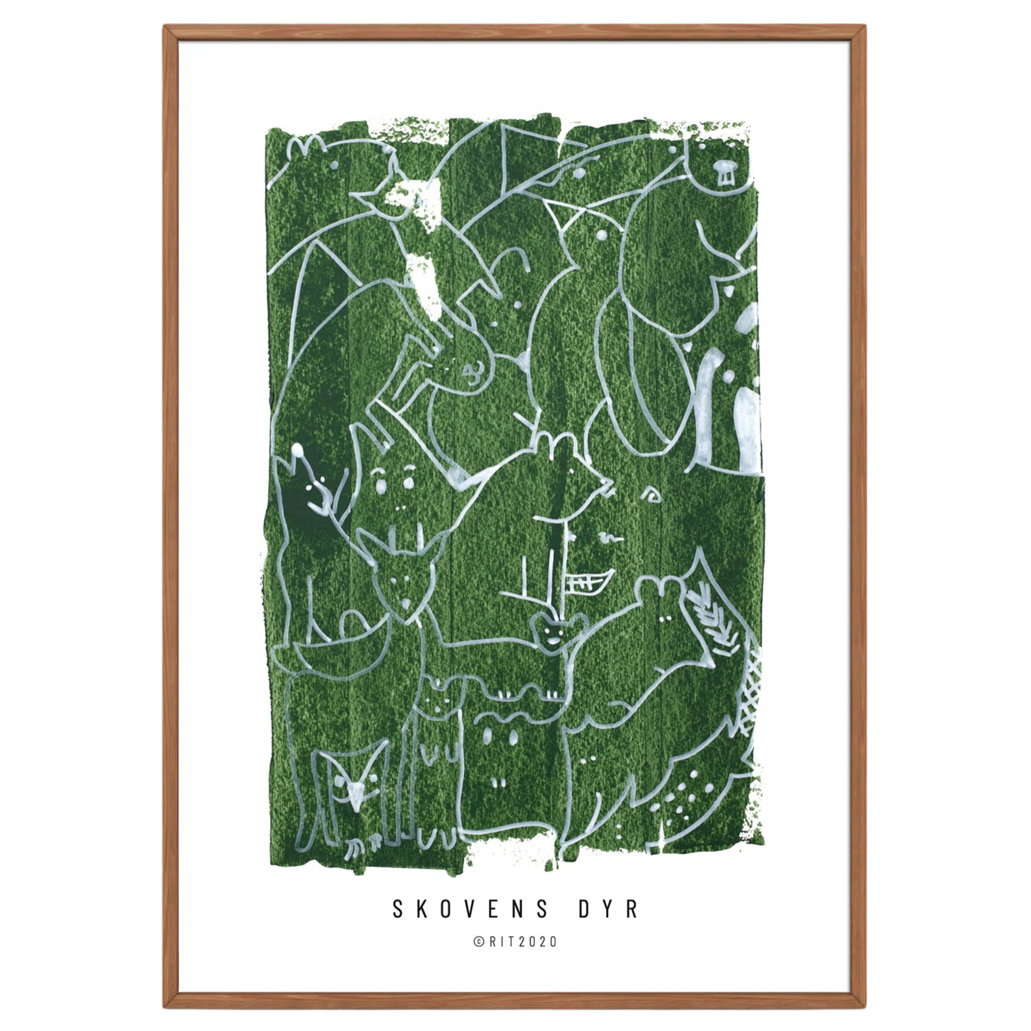 Skovens dyr · Kunsttryk