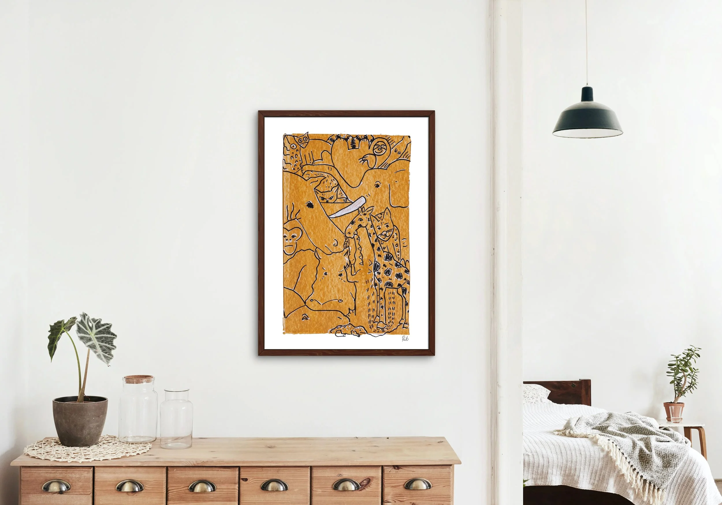 Savannens hjerte · Original tegning