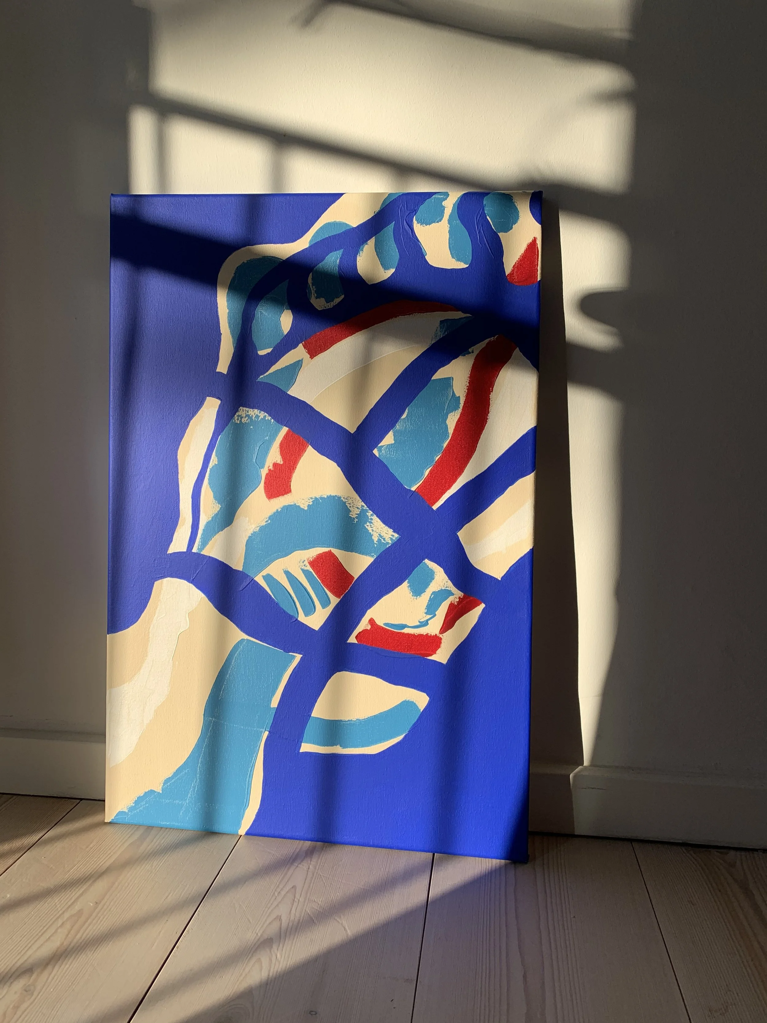 Incapsulated in blue · Originalt maleri