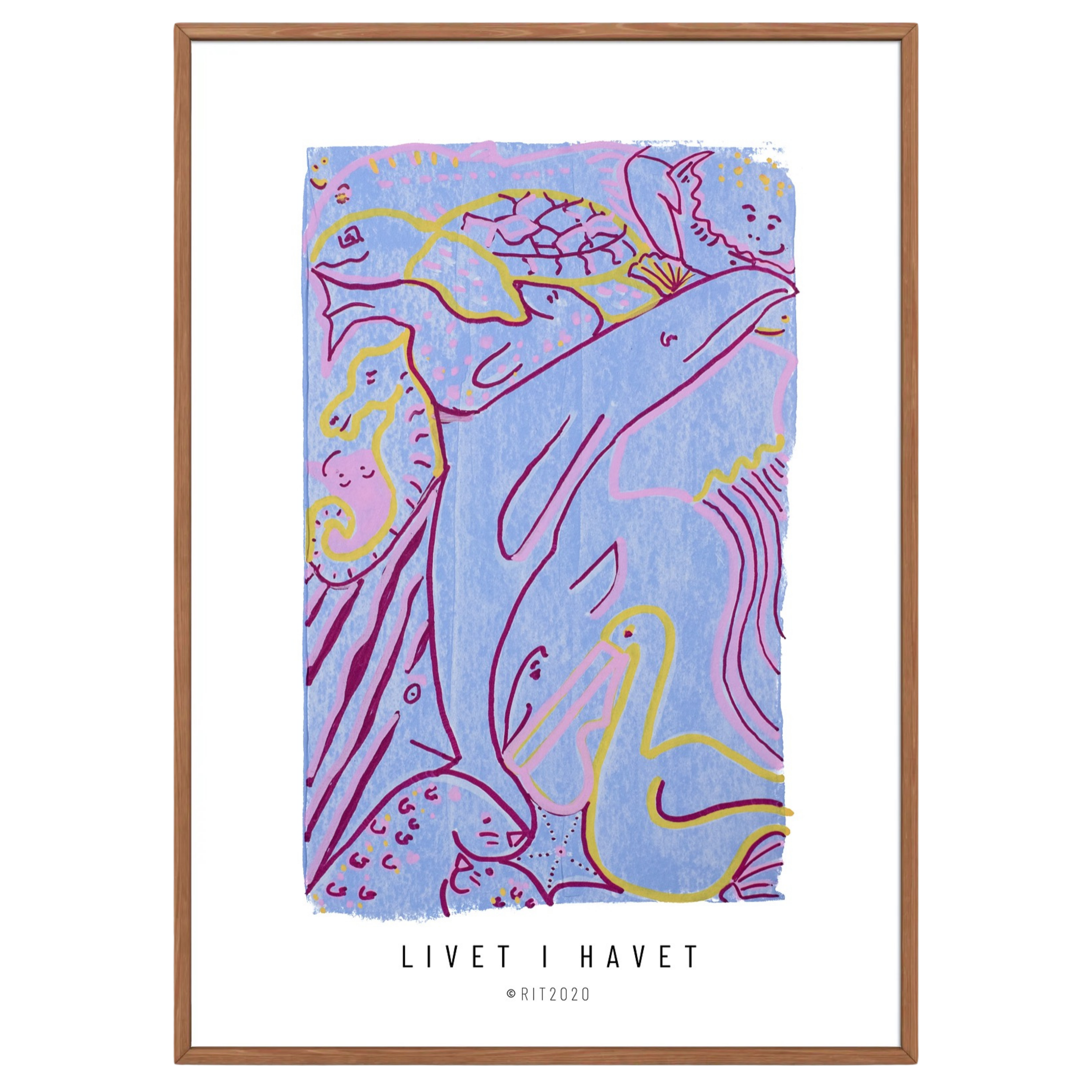 Livet i havet · Kunsttryk