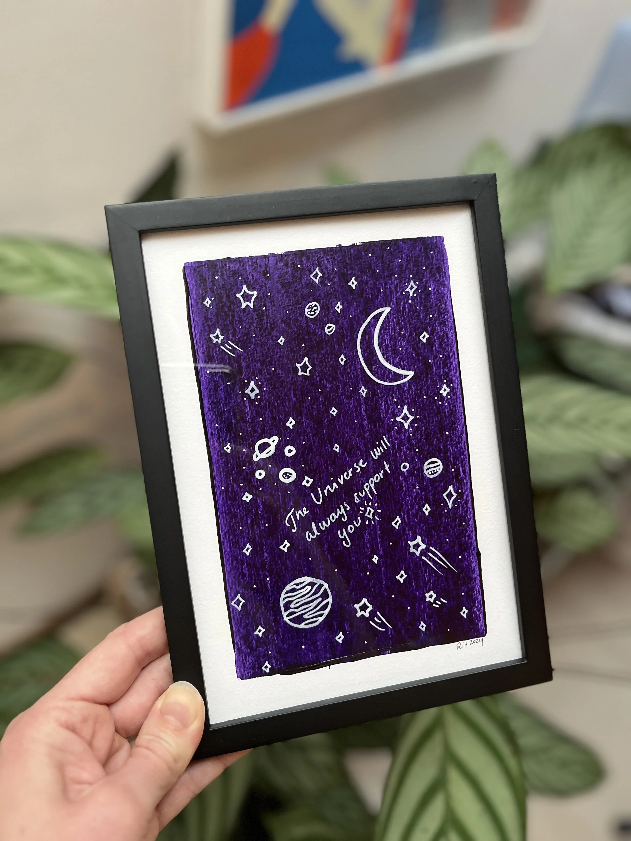 Kosmisk kærlighed · Original tegning