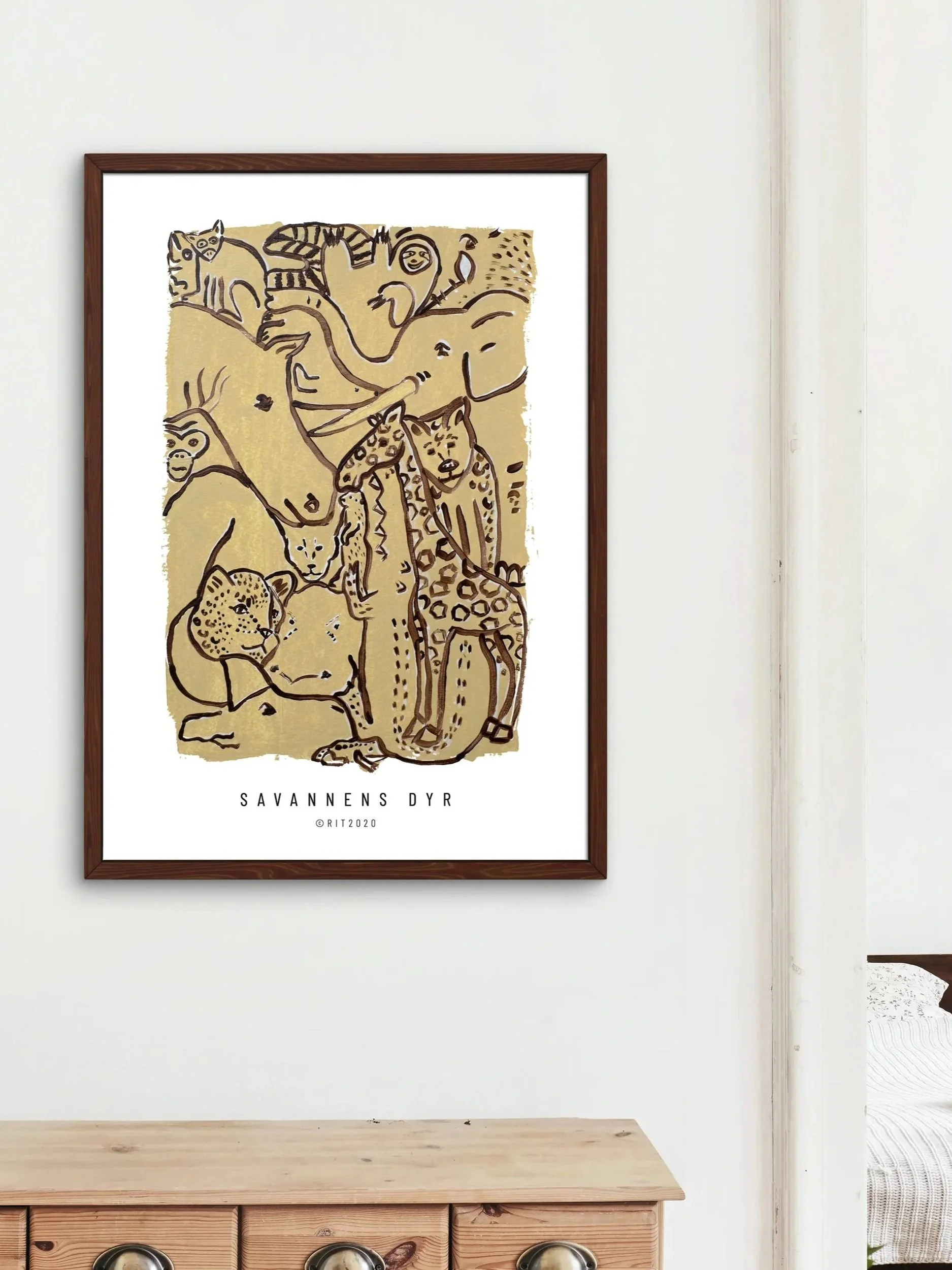 Savannens dyr · Kunsttryk