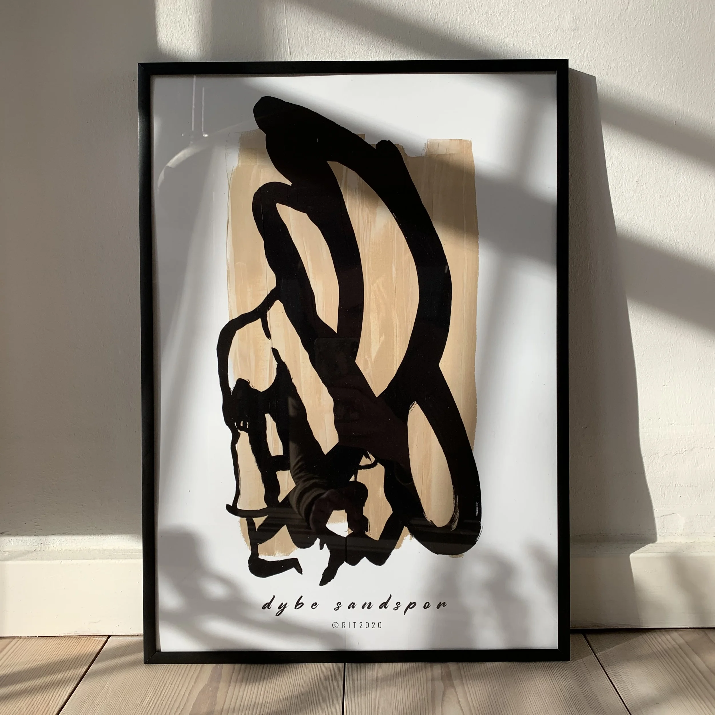 Dybe sandspor · Kunsttryk