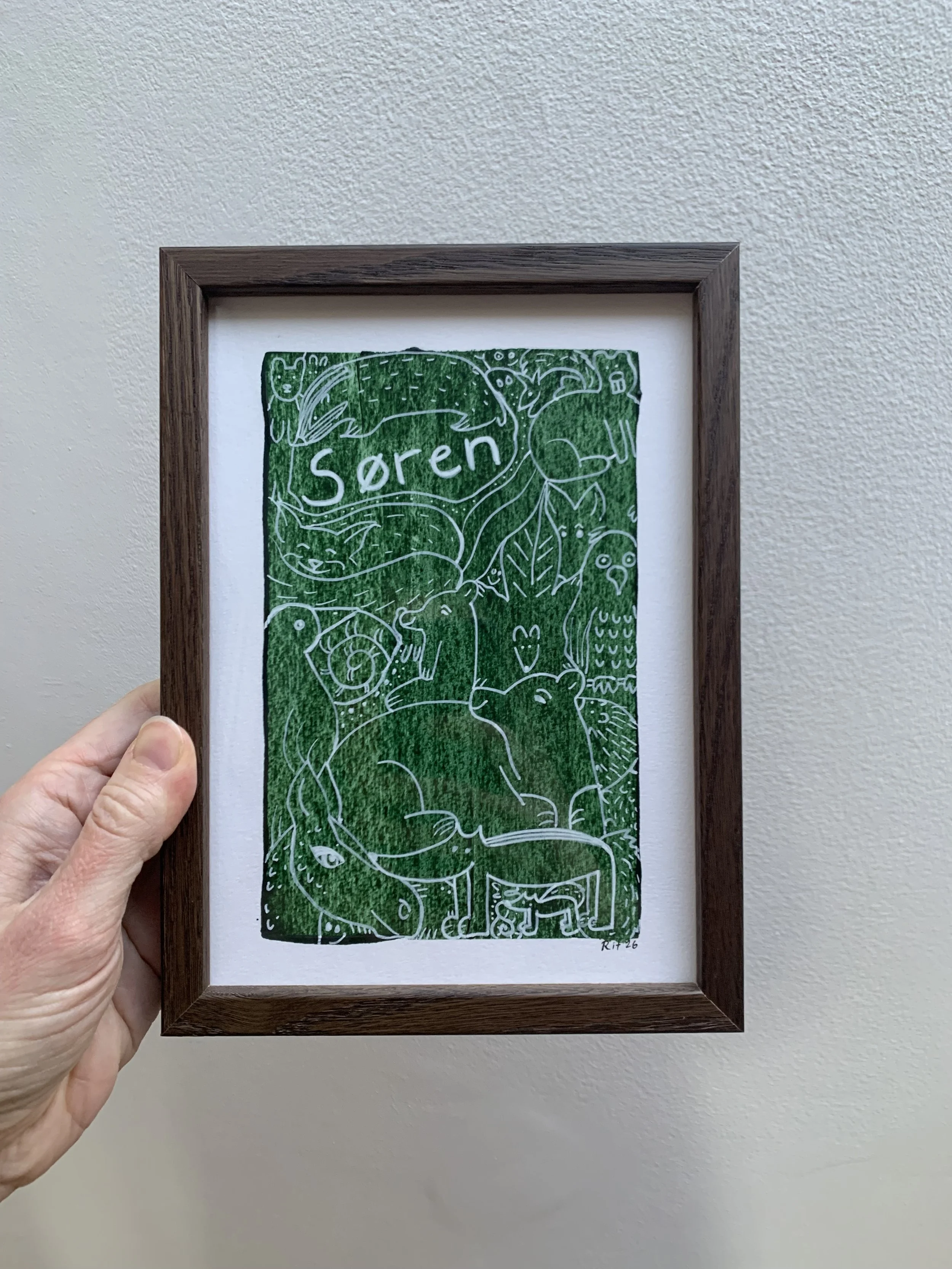 Skovens hjerte · Original tegning