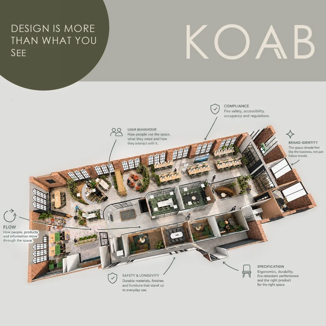 THE DIFFERENCE BETWEEN DECORATING AND DESIGNING A COMMERCIAL SPACE