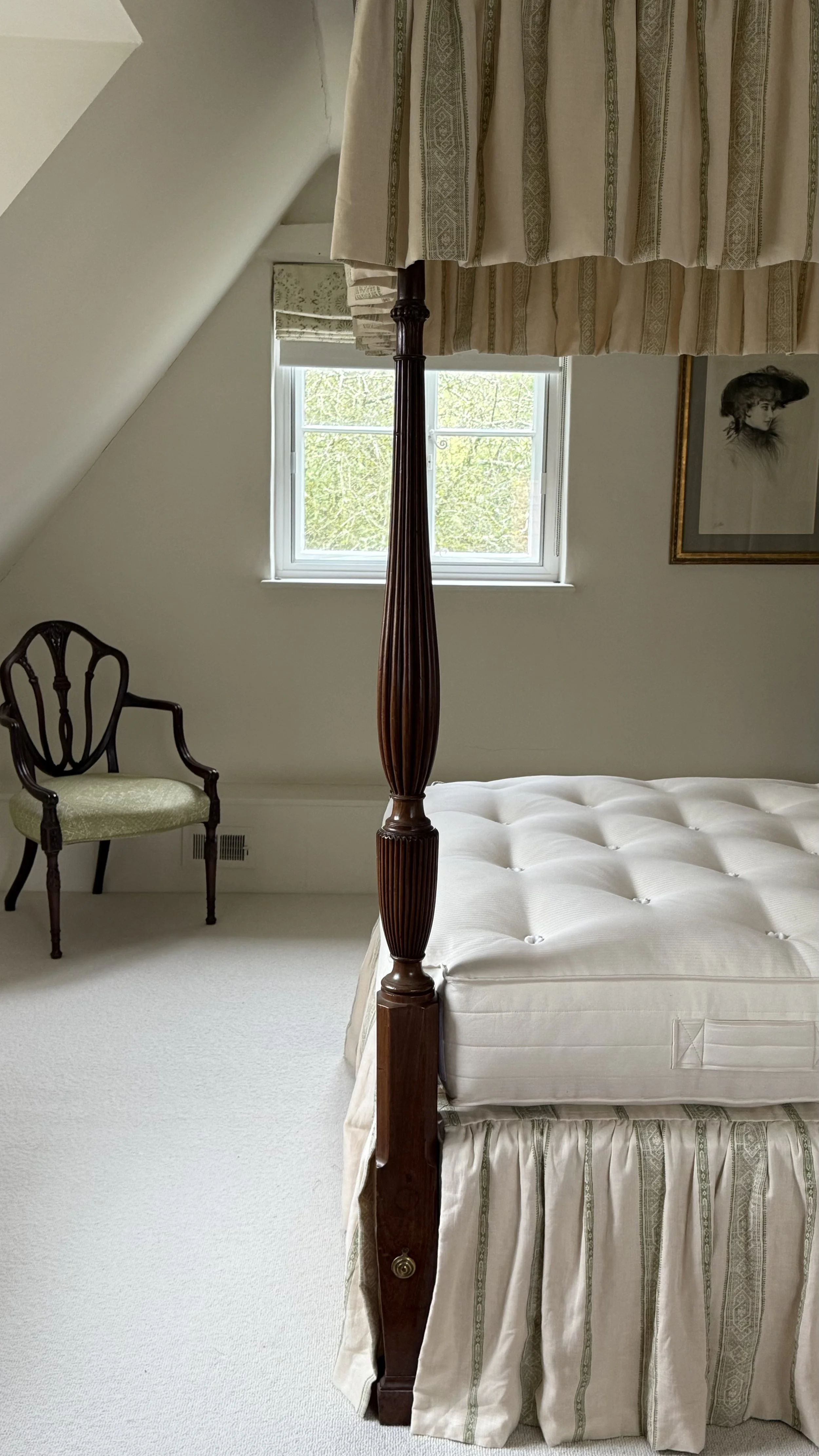 Luxury upholstered four poster bed crafted to order