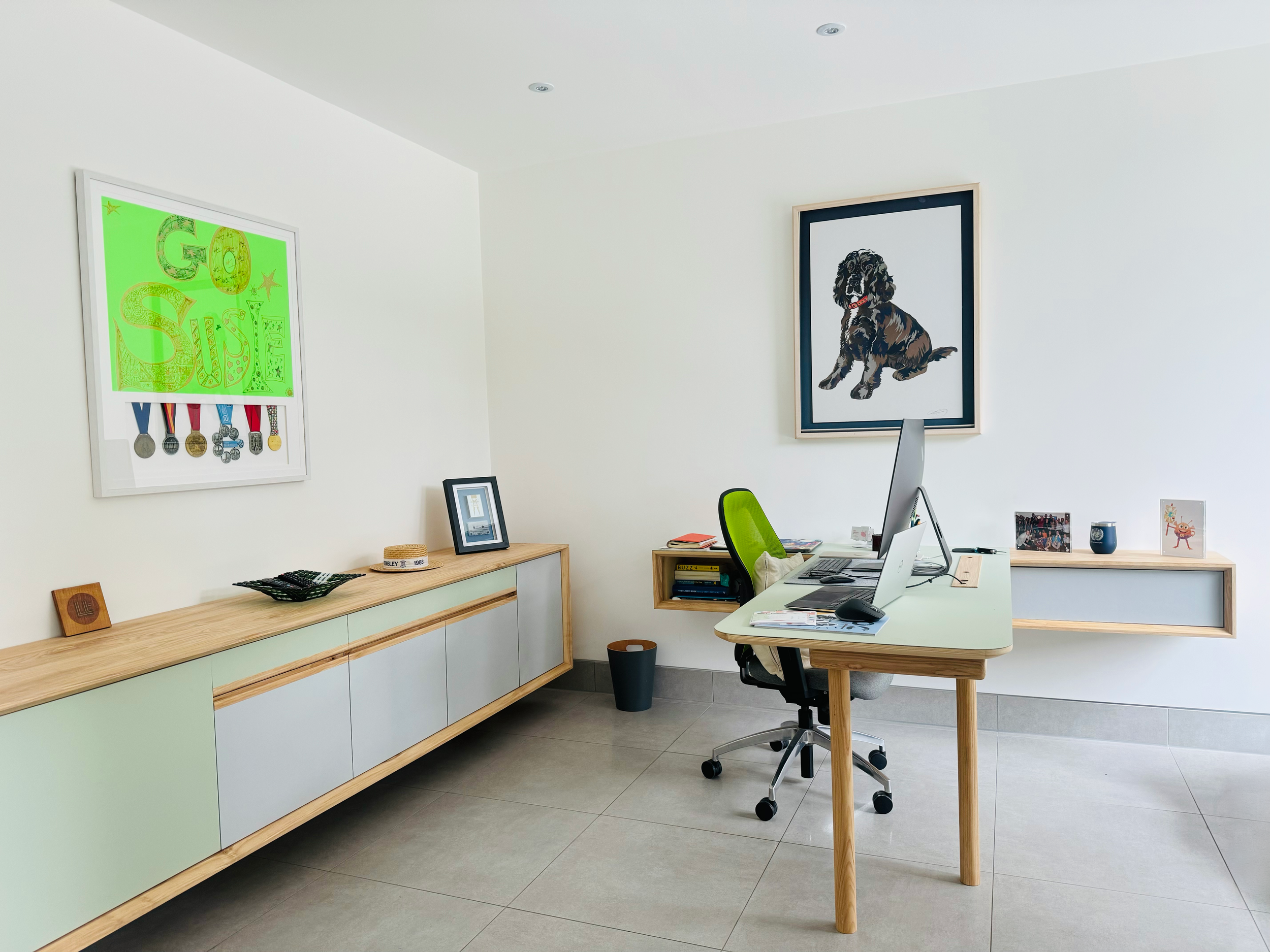Integrated home office and architectural joinery