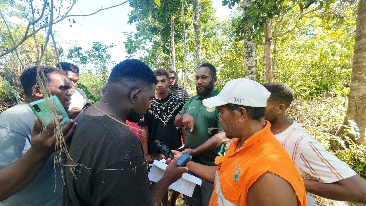 Participants hands on GIS training