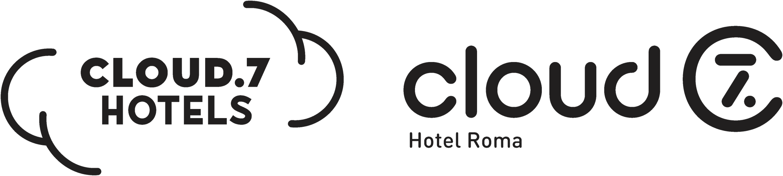Logo for Cloud Hotels with text 'Hotel Roma' underneath.