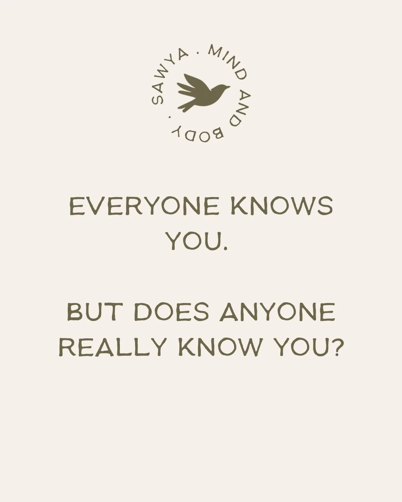 People know your capable self. Your polished and well presented self. Mostly the one who has it all handled.

But how many people know the part of you that&rsquo;s tired, uncertain, overwhelmed, or scared?

I see it regularly in therapy sessions - th