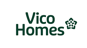 Vico Homes logo with green text and a stylized house icon