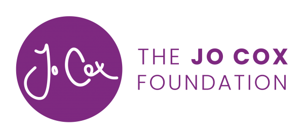 Logo for the Jo Cox Foundation with a purple circle and white and purple text.