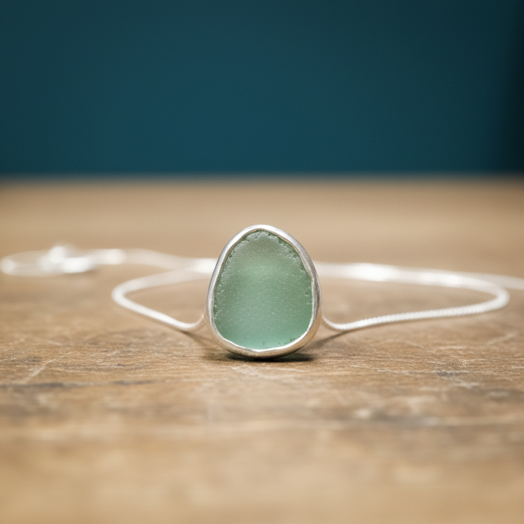 Bezel sea glass pendant green.png