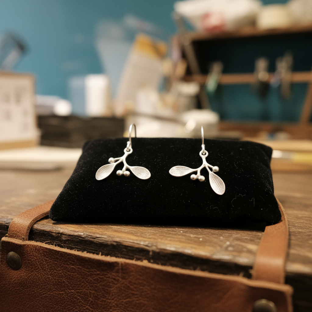 Mistletoe silver earrings.png