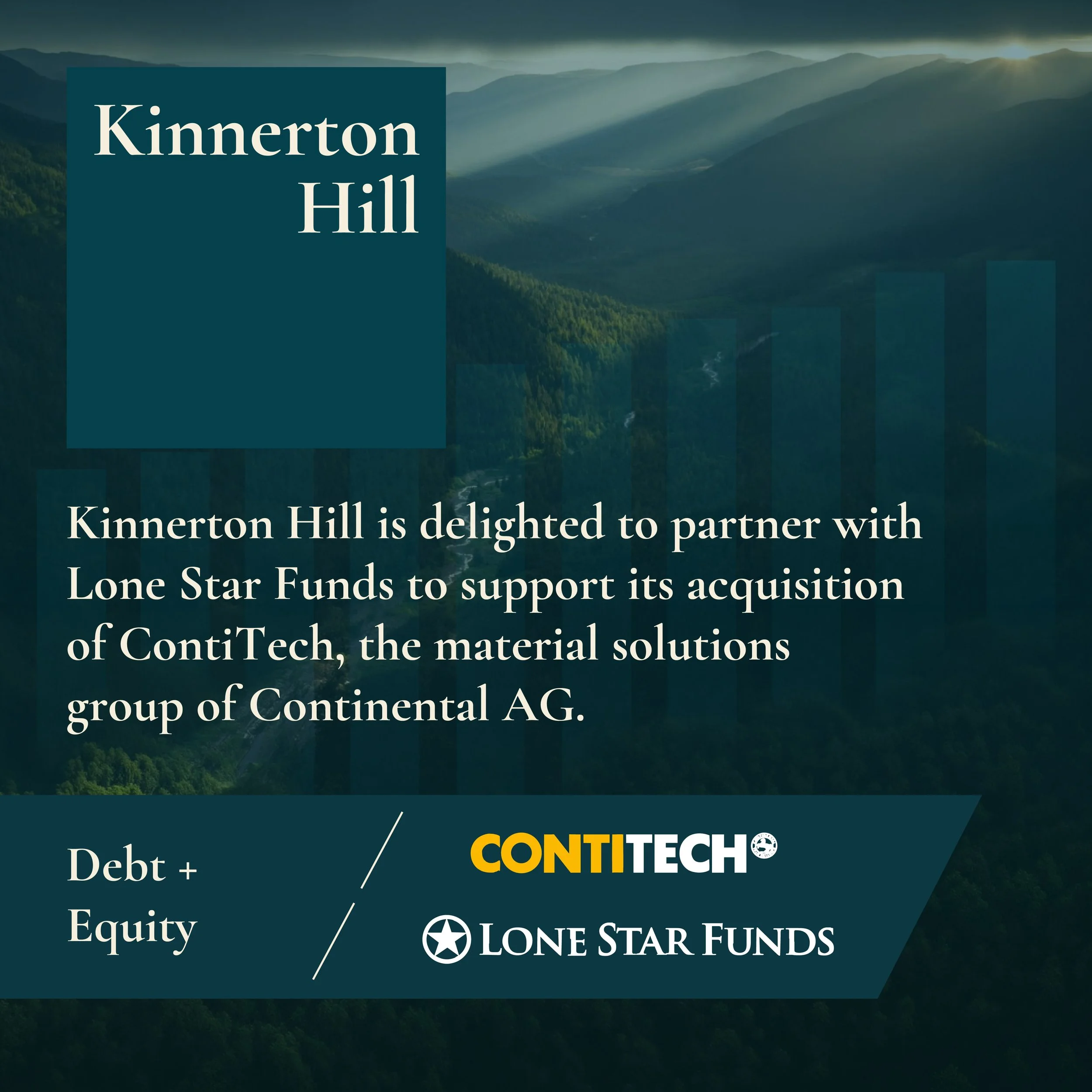 Kinnerton Hill partners with Lone Star Funds to support the acquisition of ContiTech