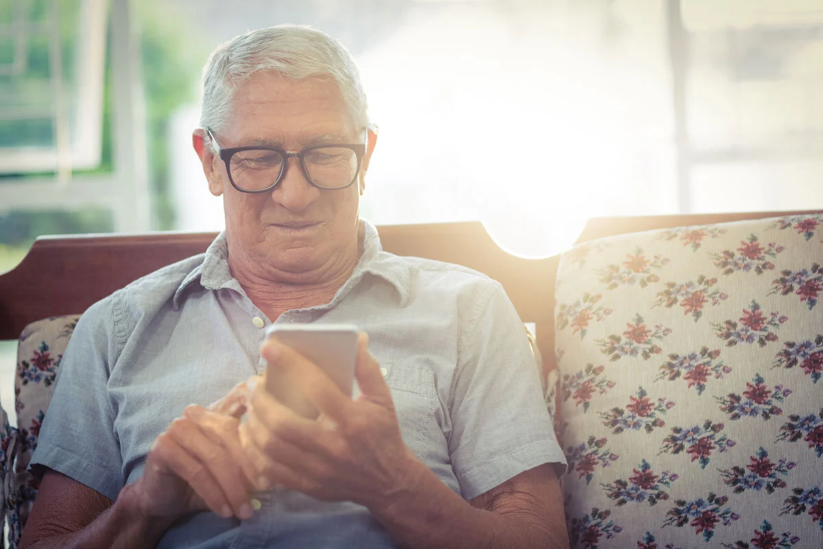 mansigning in to caremonitor digital health platform to access connected care