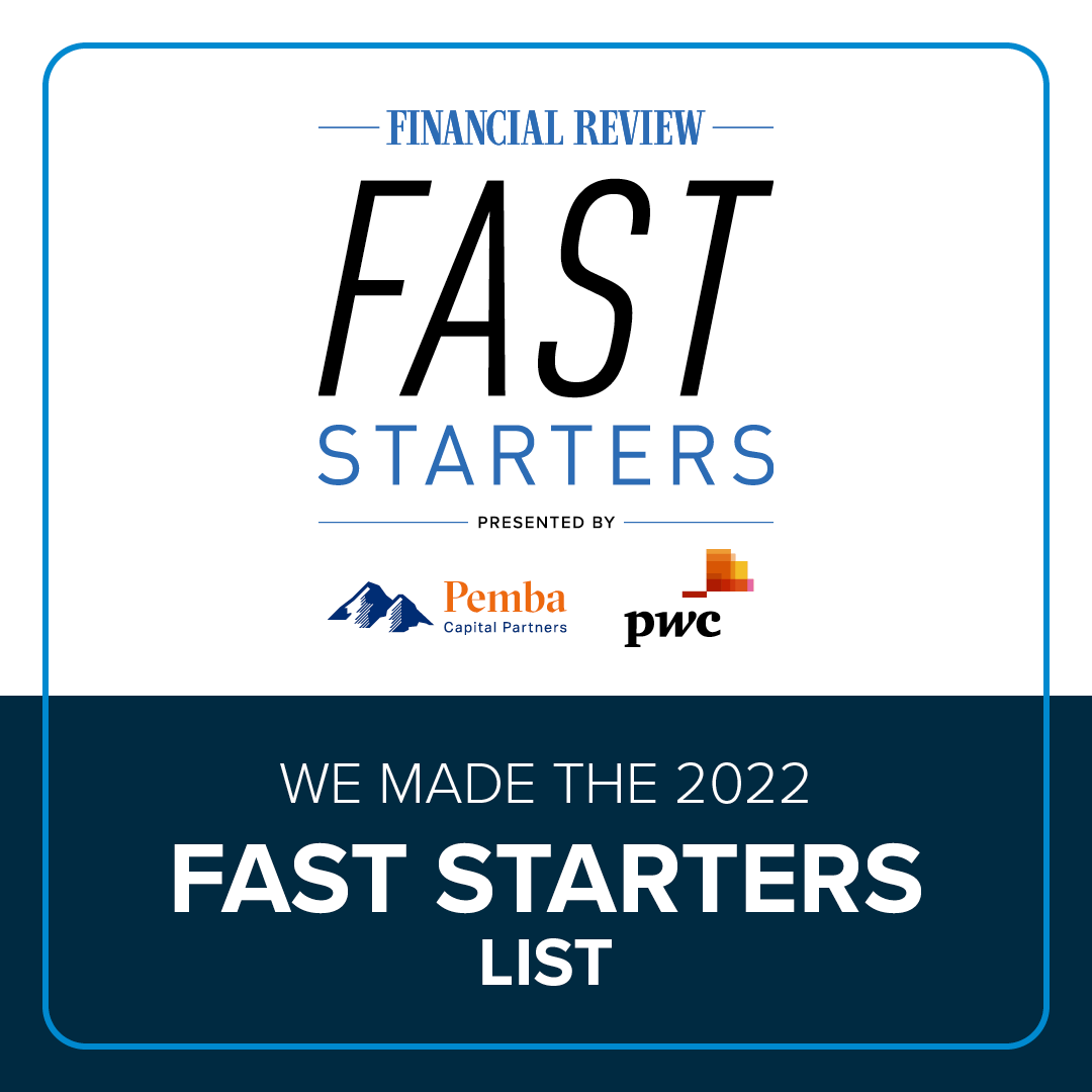 CareMonitor has been featured on Fast Starters list for 2022 by The Australian Financial Review!